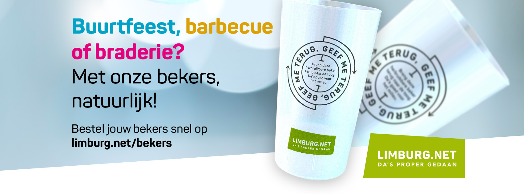 herbruikbare bekers