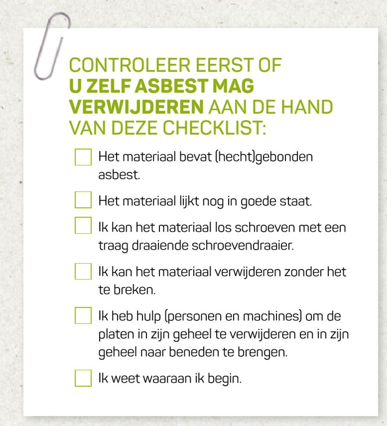checklist asbest