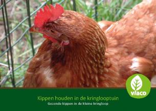 Brochure Kippen houden in de kringlooptuin. Gezonde kippen in de kleine kringloop