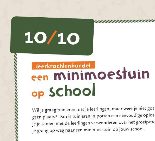 Minimoestuin op school: handleiding en lesmateriaal